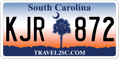 SC license plate KJR872