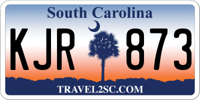 SC license plate KJR873