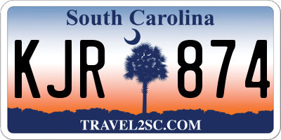 SC license plate KJR874
