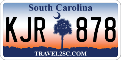 SC license plate KJR878