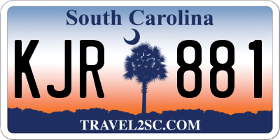 SC license plate KJR881