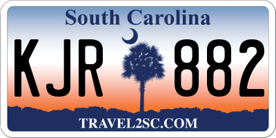 SC license plate KJR882