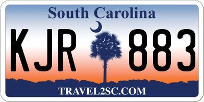 SC license plate KJR883