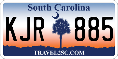 SC license plate KJR885