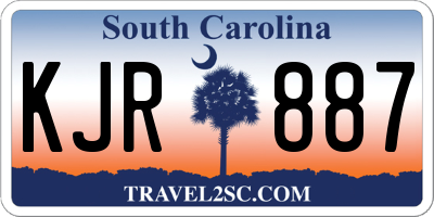 SC license plate KJR887