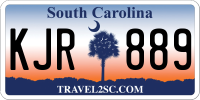SC license plate KJR889