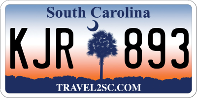 SC license plate KJR893