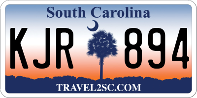 SC license plate KJR894