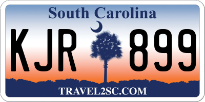 SC license plate KJR899