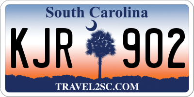 SC license plate KJR902