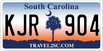 SC license plate KJR904