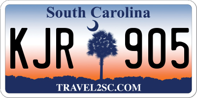 SC license plate KJR905