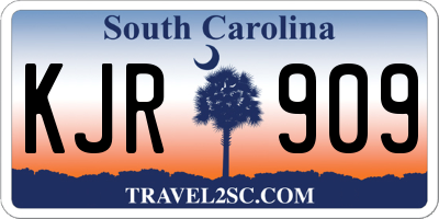 SC license plate KJR909