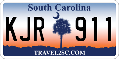 SC license plate KJR911
