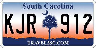 SC license plate KJR912