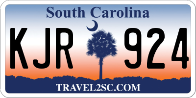 SC license plate KJR924