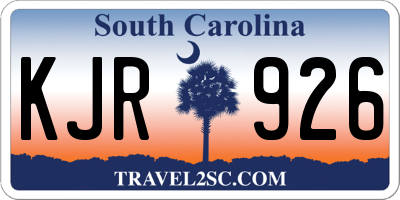 SC license plate KJR926