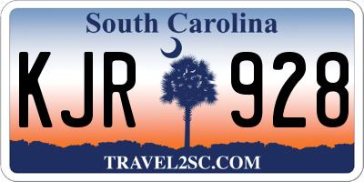 SC license plate KJR928