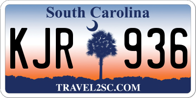 SC license plate KJR936
