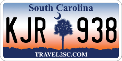 SC license plate KJR938