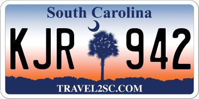 SC license plate KJR942