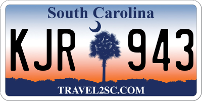 SC license plate KJR943