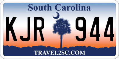SC license plate KJR944