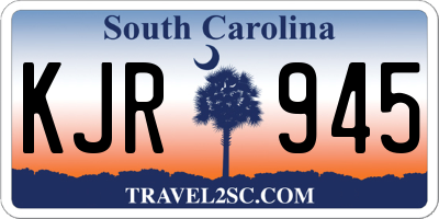 SC license plate KJR945