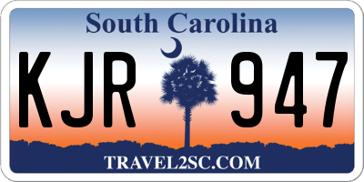 SC license plate KJR947