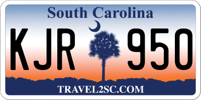 SC license plate KJR950