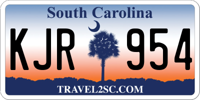 SC license plate KJR954