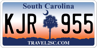 SC license plate KJR955