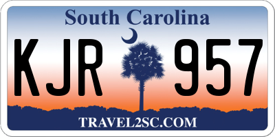 SC license plate KJR957