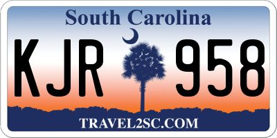 SC license plate KJR958