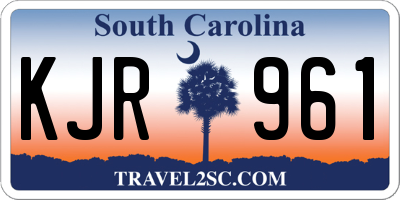 SC license plate KJR961