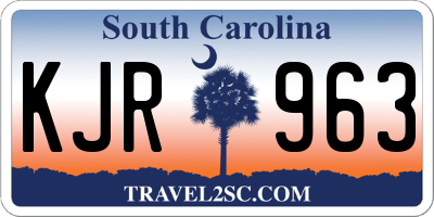 SC license plate KJR963