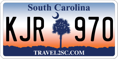 SC license plate KJR970