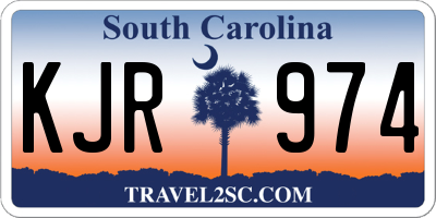 SC license plate KJR974