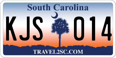 SC license plate KJS014