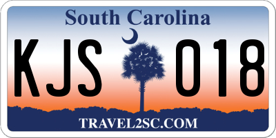 SC license plate KJS018