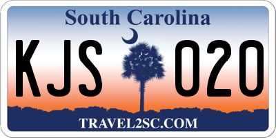 SC license plate KJS020