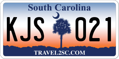 SC license plate KJS021