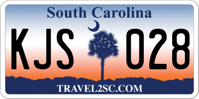 SC license plate KJS028