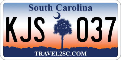 SC license plate KJS037
