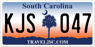 SC license plate KJS047