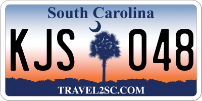 SC license plate KJS048