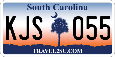 SC license plate KJS055