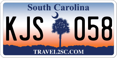 SC license plate KJS058