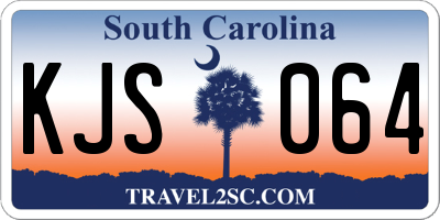 SC license plate KJS064