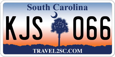 SC license plate KJS066